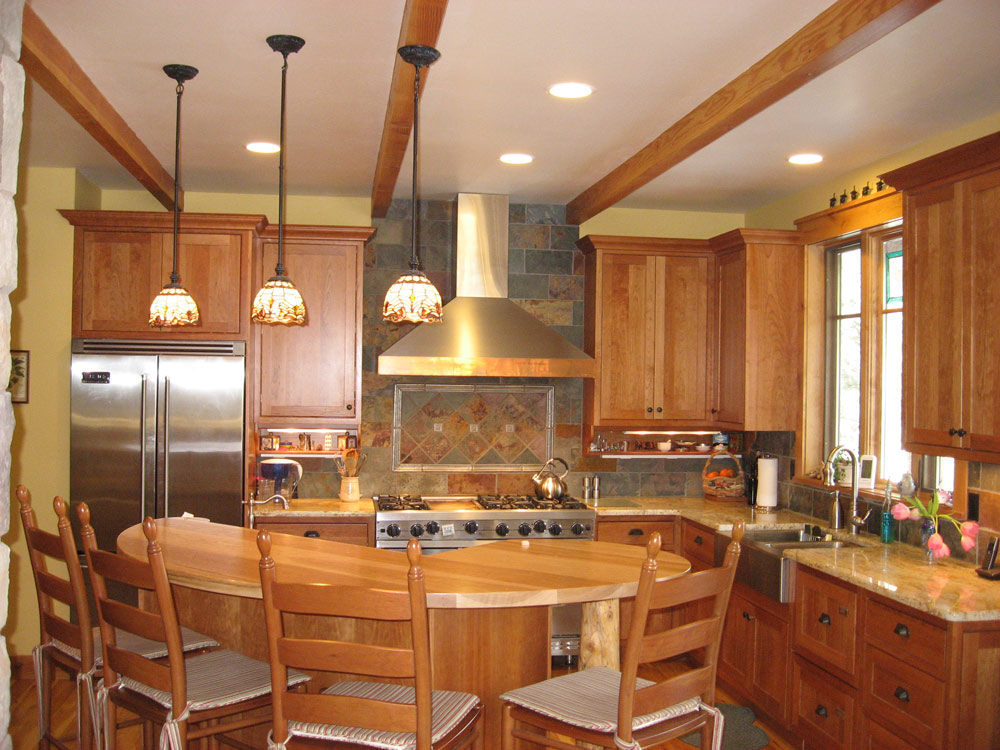 Butler residence custom kitchen with handcrafted cabinetry
